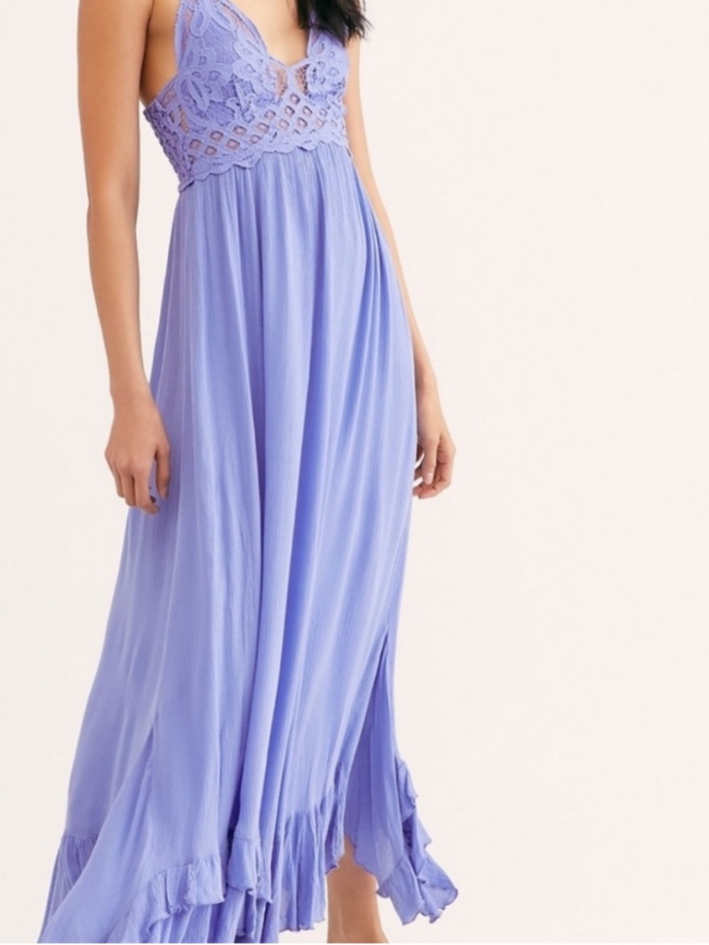 [NWT] Free People FP One Adella Maxi Slip Dress in Periwinkle